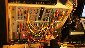 Serge modular analog techno sequence
