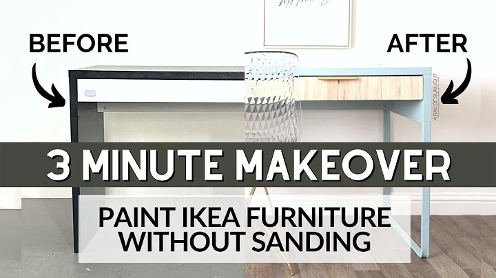 Paint Ikea Furniture Without Sanding | 3 Minute Makeover