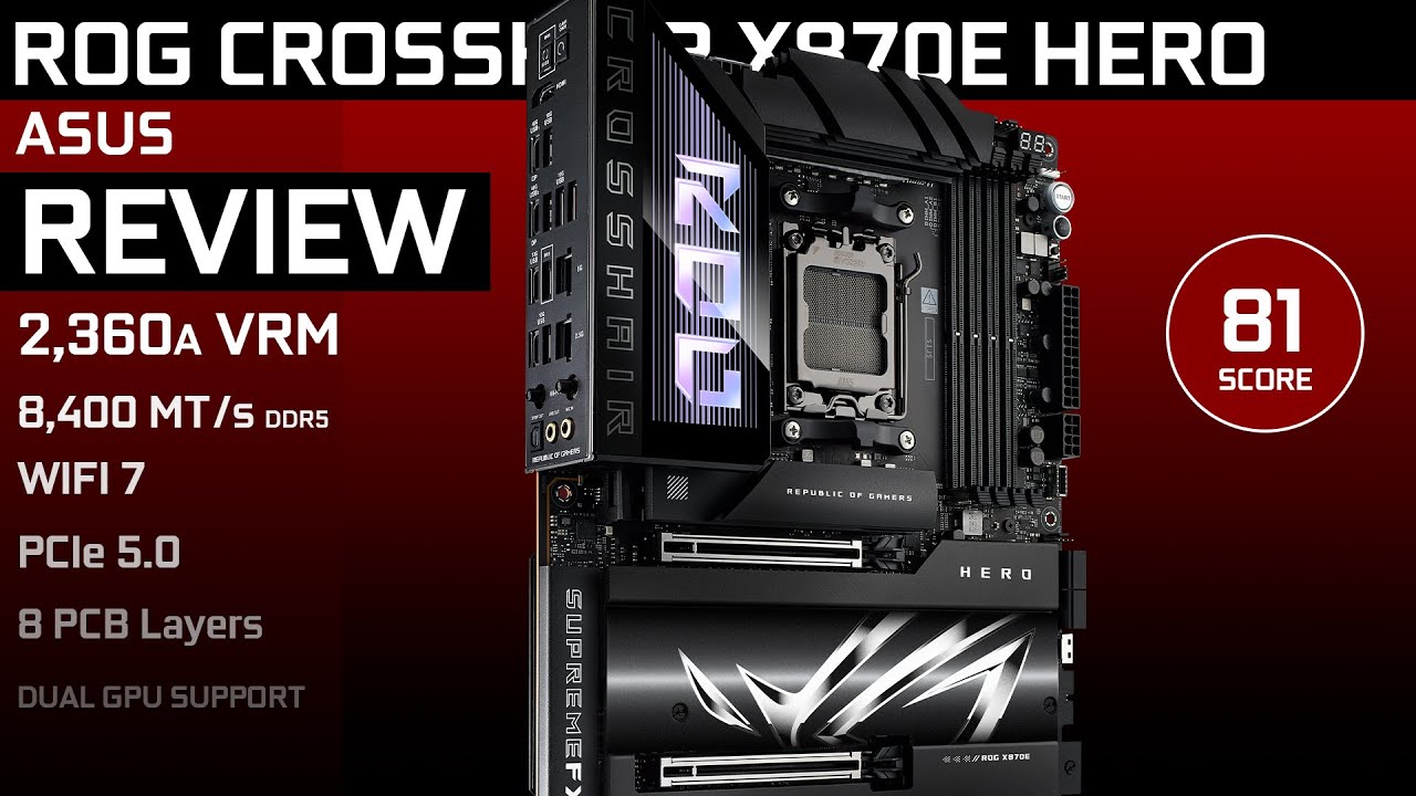 ROG CROSSHAIR X870E HERO: Stunning, but tough sell nevertheless 