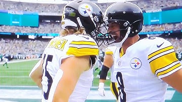 AARON RODGERS TOUCHDOWN: BEN SKOWRONEK: PITTSBURGH STEELERS VS NEW YORK JETS: NFL: SEPTEMBER 7, 2025