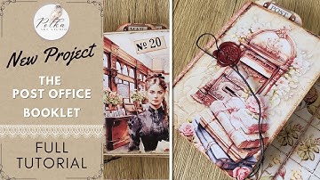 Chunky Vintage Post Office Booklet - Full Tutorial, Paper Craft Project