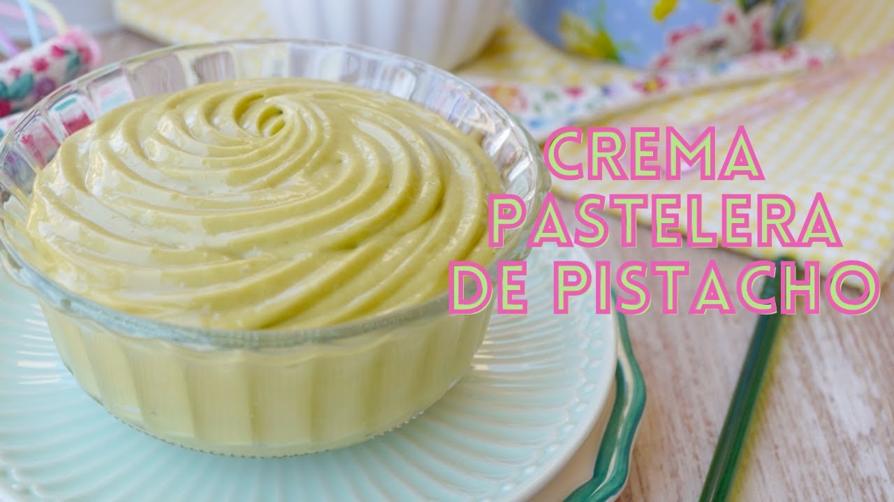 CREMA PASTELERA DE PISTACHO, INCREÍBLE RECETA! 🤤❤️