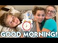 OUR ONLINE SCHOOL MORNING ROUTINE **NOT SO TYPICAL**