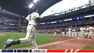 MAGICAL Ending To Brewers-Cubs on 4th of July