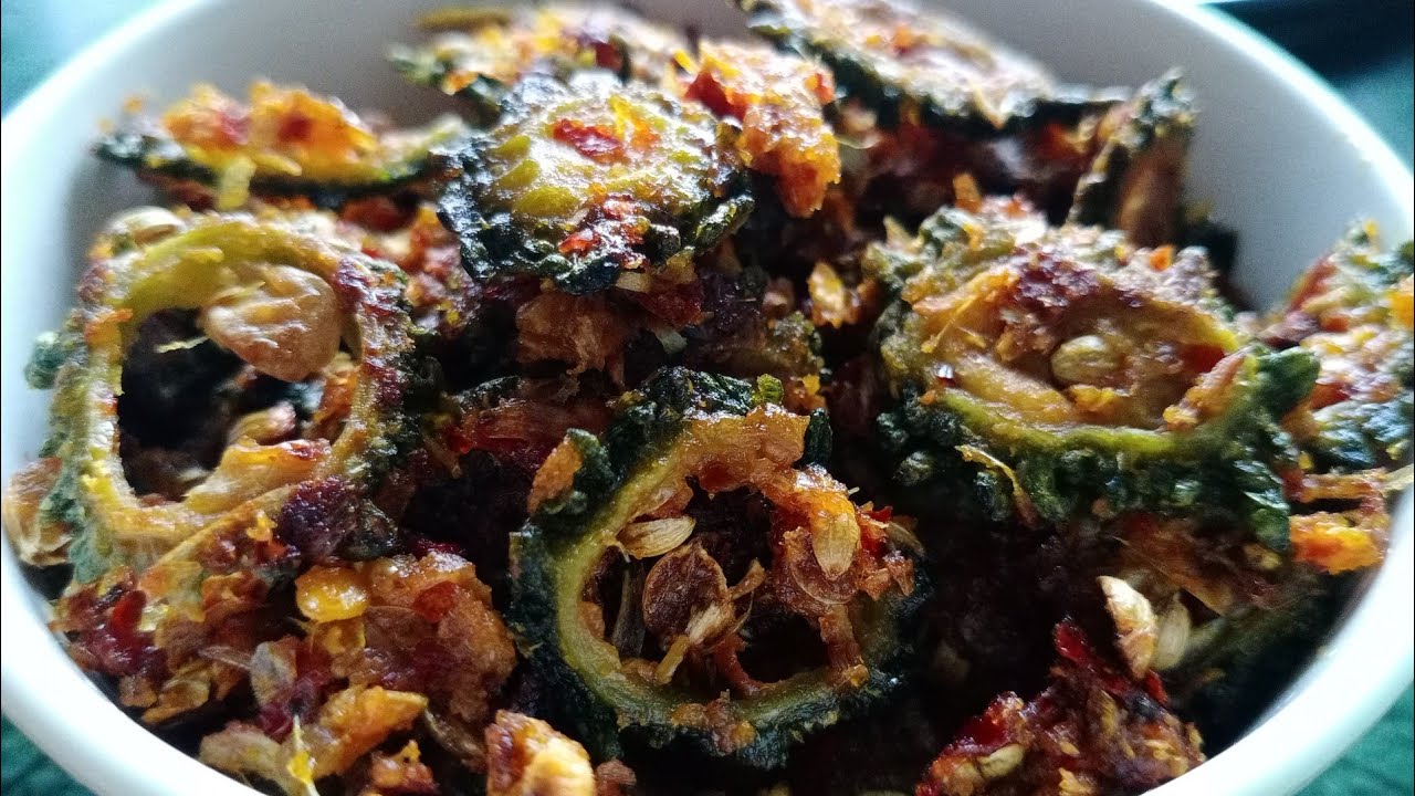 Healthy Bitter Gourd Fry/ without bitterness/ Karela Fry with Onion
