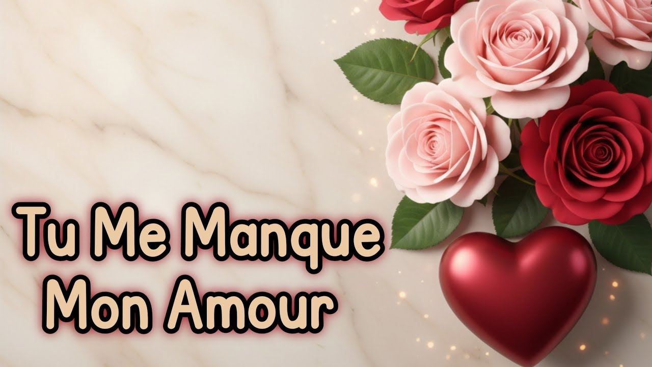 Tu me manques mon amour 😢 Message d’amour triste et romantique 🌹❣️ texte d'amour ❤️ poème d'amour 🌹
