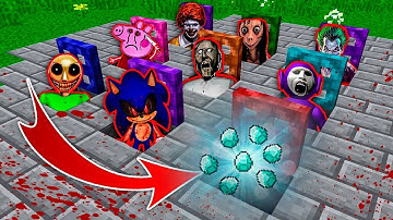 Minecraft - NOOB vs PRO vs HACKER vs GOD : PORTAL IN TRAPDOOR CHALLENGE ! AMV SHORT Animation