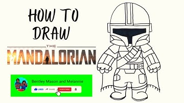 How to draw THE MANDALORIAN/ step by step tutorial........