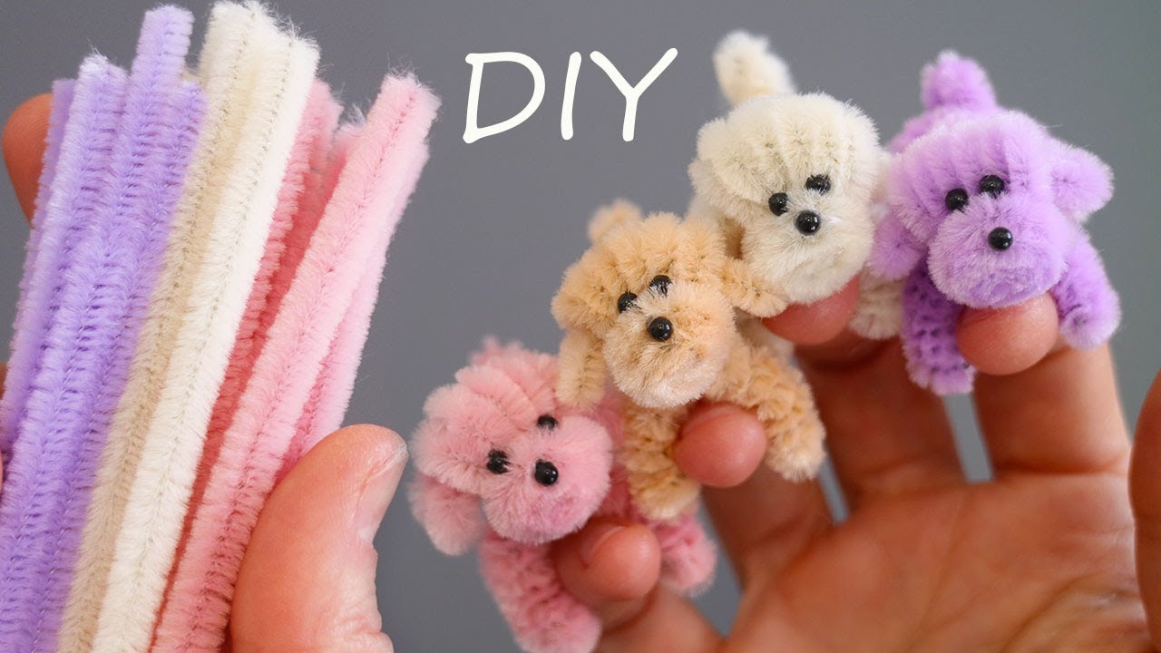 😍 Pretty BABIES 😍 MINI dogs 😍 Pipe cleaner toys DIY