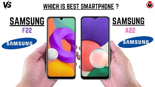 SAMSUNG GALAXY F22 VS SAMSUNG GALAXY A22 _ Full Detailed Comparison _Which is best?