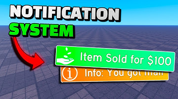 How to Make a Notification System in Roblox Studio! | Tutorial