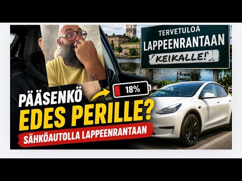 Pääsenkö edes perille? Sähköautolla Lappeenrantaan | MyDay