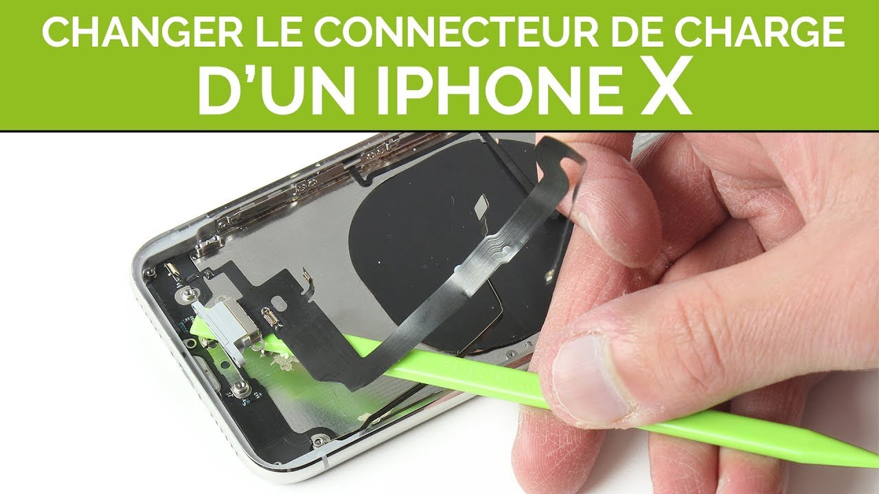 Changer le connecteur de charge de son iPhone X. By SOSav 