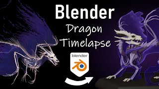 Dracul - Blender Dragon Sculpting Timelapse + Boardgame Figurine