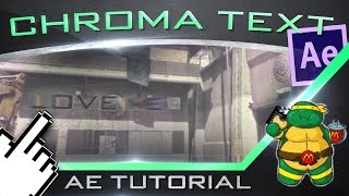 3D Chroma Text Transformation After Effects Tutorial
