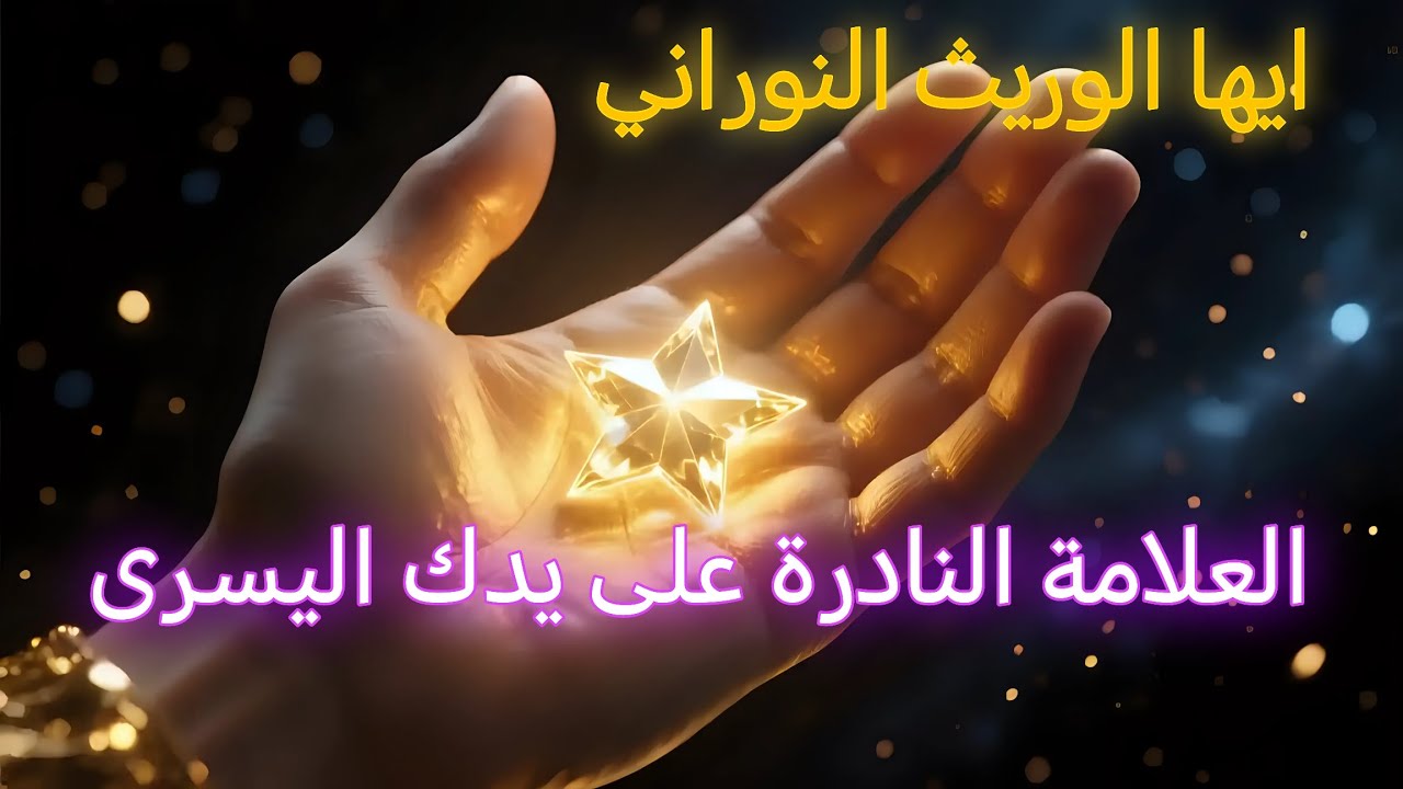  ايها النوراني كفٌّك تنطق سرًّا: علامة سماوية لا تظهر إلا لواحد من كل مليون شخص