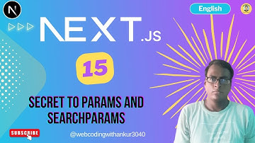 Next.js 15 :   SECRET to Params and SearchParams