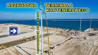 Rozbudowa terminala kontenerowego w Gdańsku. 27.4. Jakie prace prowadzone były w sobotę?