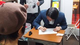 マンガ家体験 実演