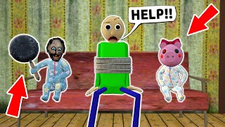 small Granny vs Baldi vs small Ice Scream - funny horror school animation (p.141)