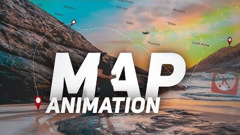 🗺️ Map Animation// How to do Cinematic Map Animation in KineMaster// Travel map animation tutorial🙌