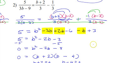 Day 9 HW (1 to 5)   Solving Rational Equations
