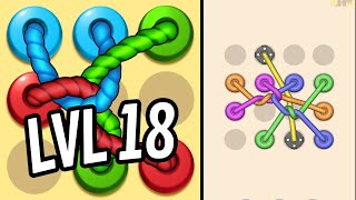 🪢 TANGLED LINE 3D 🪢 Level 18 🧩 Gameplay Walkthrough