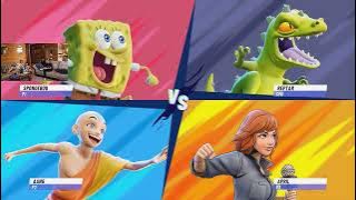 4 Player Local Gameplay | Nickelodeon All-Star Brawl 2 #spongebob #switch #nickelodeon