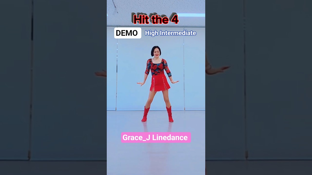 [DEMO]Hit the 4 Linedance #High Intermediate #Demo #그레이스제이 #블라썸라인댄스