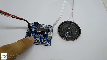 พรีวิวบอร์ดบันทึกเสียง ISD1820 Voice Recorder Module