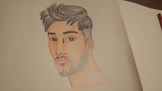 draw a man face تعلم رسم وجه رجل للمبتدئين بقلم الرصاص