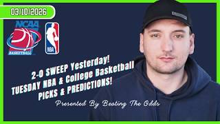 2-0 Sweep Yesterday Nba & College Basketball Picks And Best Bets For March 10Th, 2026