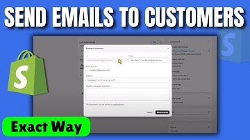 How to send emails to customers on shopify 2025 | Quick & Easy
