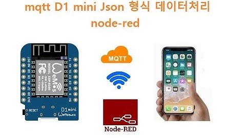 mqtt D1 mini Json 형식 데이터처리 node-red [두원공과대학교AI융합과 김동일교수] 1.16.2.2