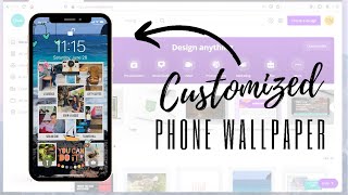 How to make a customized phone wallpaper on Canva! screenshot 5