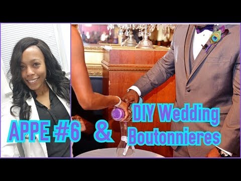 APPE #6 & DIY PeaWedding Cars Boutonnieres