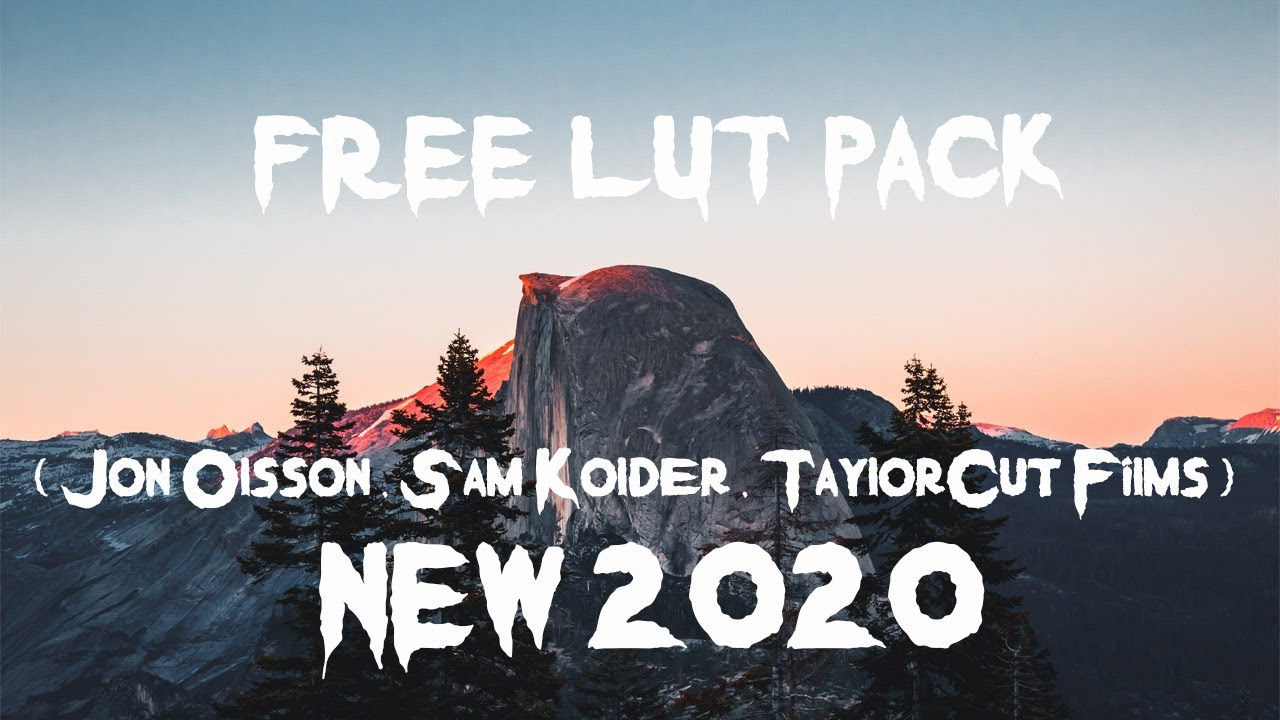 FREE LUT PACK ( Jon Olsson , Sam Kolder , TaylorCut Films ) NEW 2020