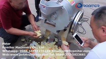 Multi Functional Potato Cutting Machine for Dice, Potato Chips and Potato Stick