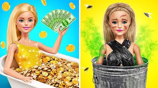 Rich vs Poor Doll Makeover by Jelly DO Challenge