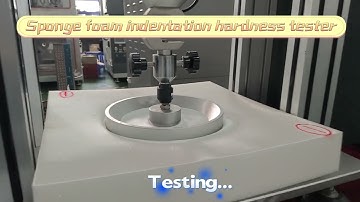 Sponge foam indentation hardness tester