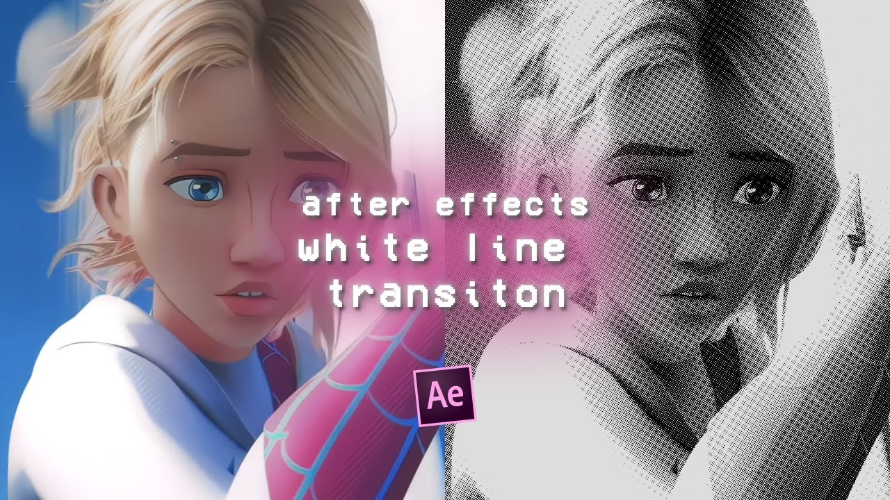 white line transition ; after effects tutorial - YouTube