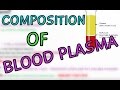 BLOOD PLASMA - COMPOSITION OF BLOOD PLASMA - PLASMA VOLUME