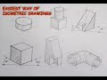 HOW TO FREEHAND SKETCH ISOMETRIC DRAWING IN EASIEST WAY PART-1