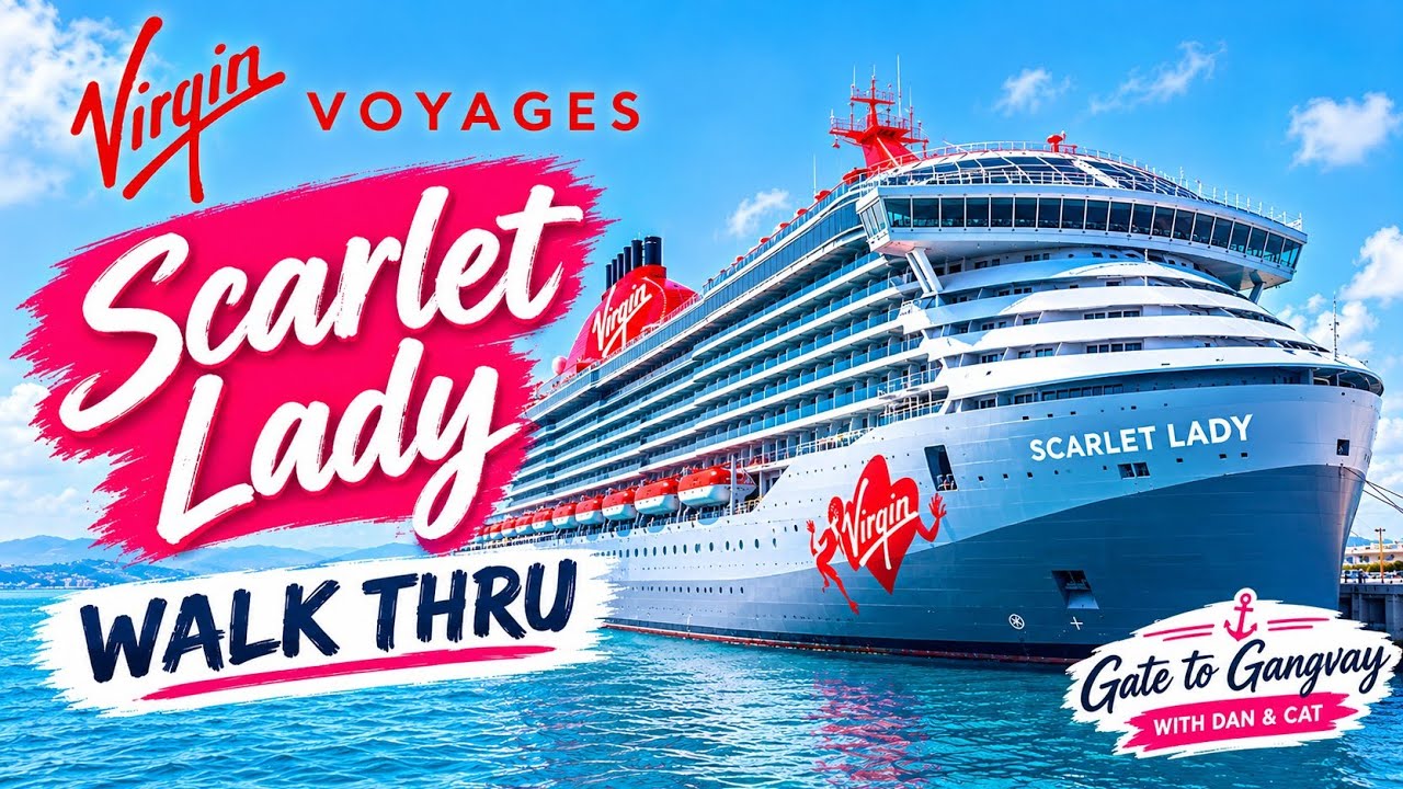 Virgin Voyages Scarlet Lady FULL Ship Walkthrough | Pools, Restaurants, Entertainment & Sea Terrace