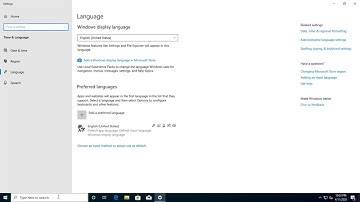 How to Change the System Language on Windows 10
