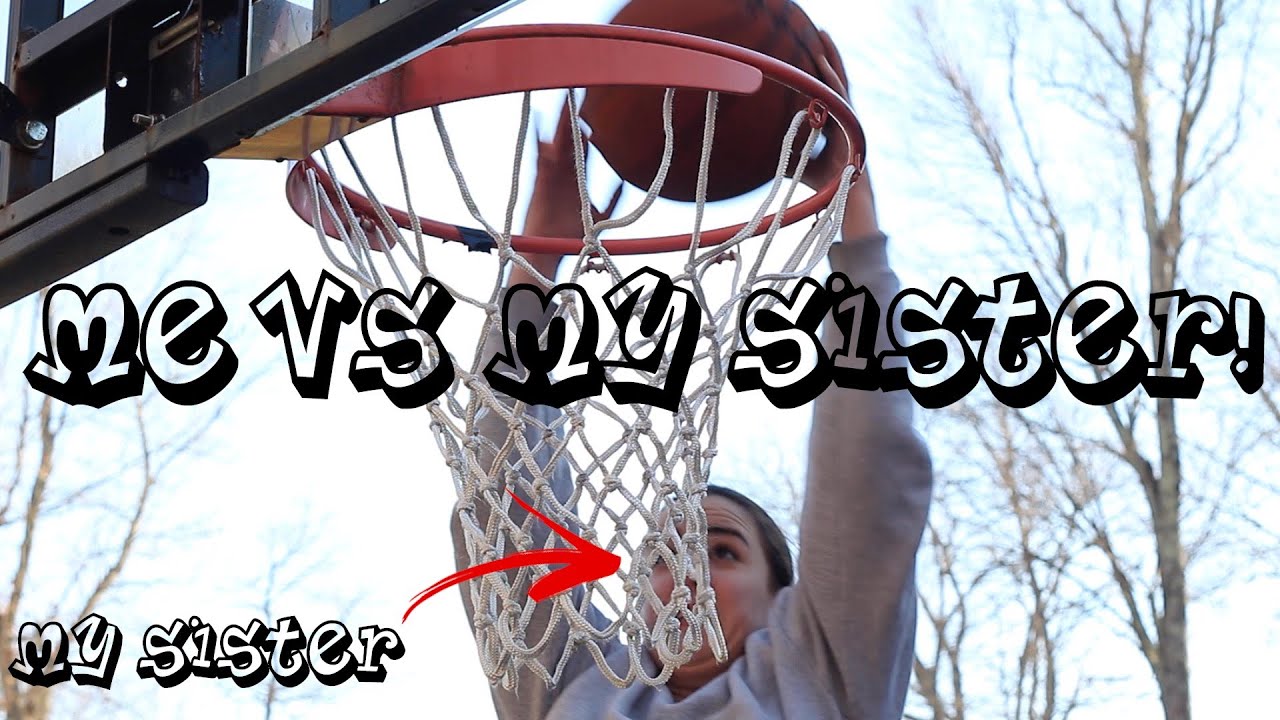 1 On 1 Basketball Vs My Sister!