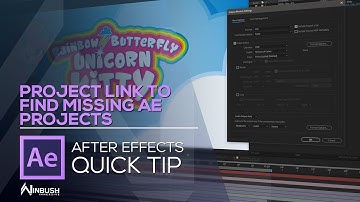 Use Project Link in After Effects to find your lost projects