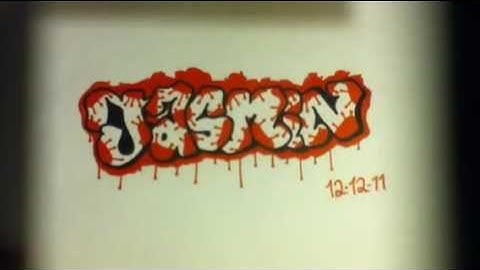 Graffiti Sketch Name "Jasmin"