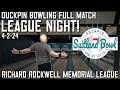 Duckpin bowling  league night full match 4224