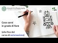 Cosa sarai in grado di fare alla fine del Corso Automazione ( Promo Corso Vba )